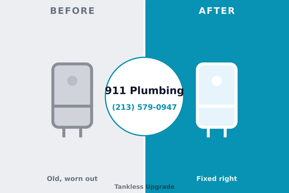 Before and after: plumbing company New Windsor, MD